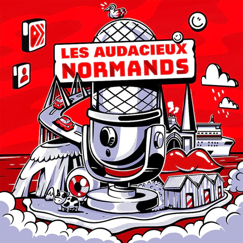 Illustration podcast Audacieux Normands